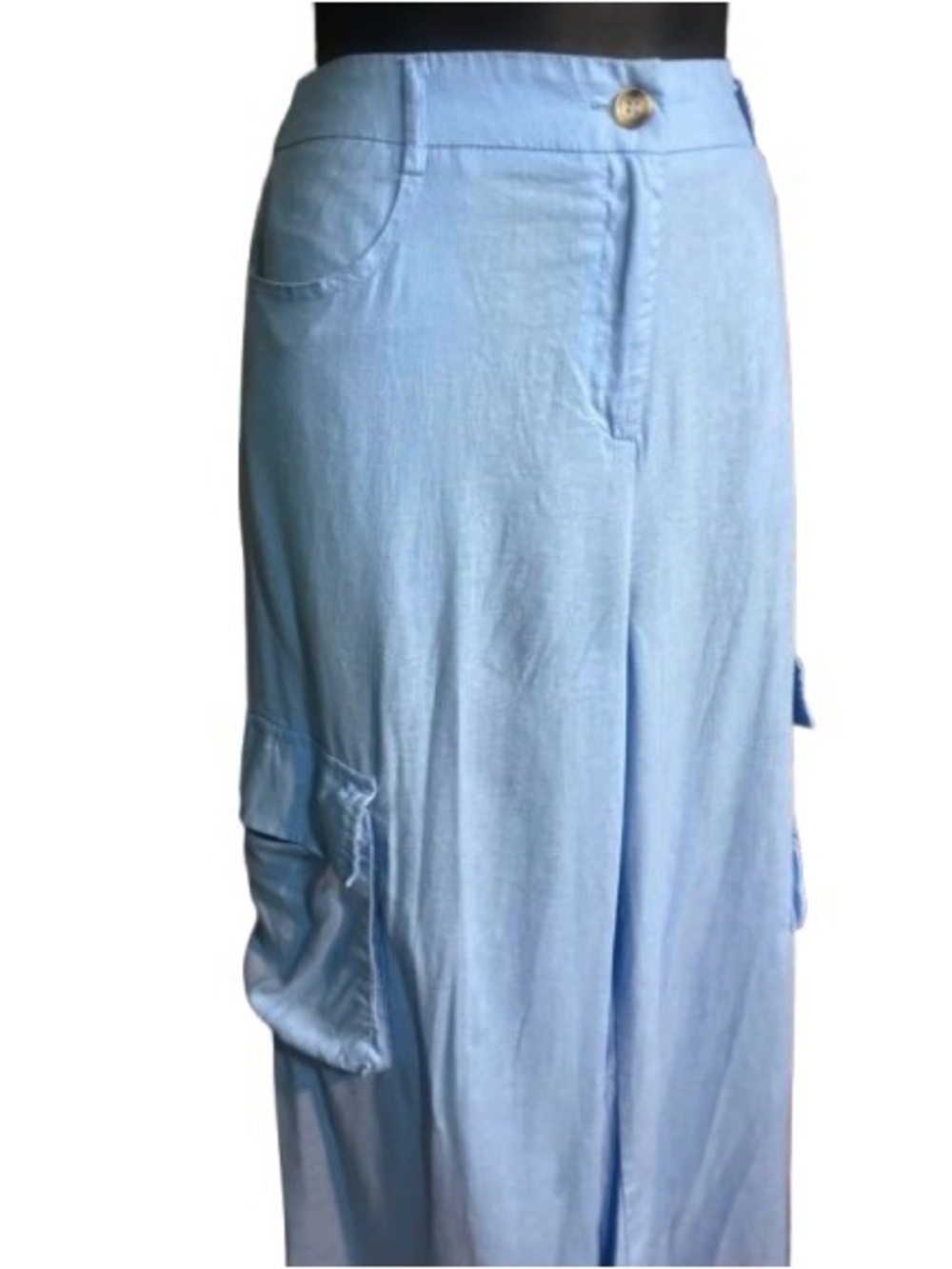 H/G
Blue Cargo Wide Leg pants size large - Picture 4 of 9